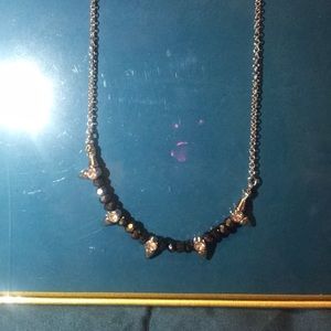 Lía sophia silver, black stud necklace. never worn